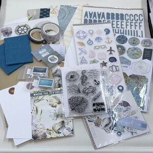 Cocoa Daisy July Where The Sea Dreams Memory Keeping stationary Kit *New